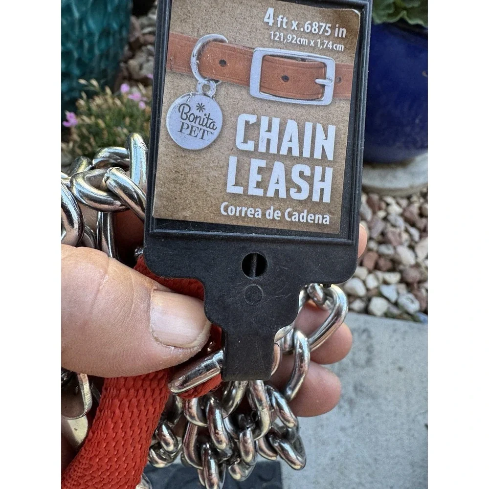 Dog Chain Leash 4' Bonita Pet